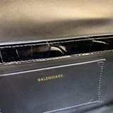 Statement Vegan Leather Handbag - Signature Hardware Accents | Women's Everyday Carry Handbag #443 - texture close-up (image 9) of designer-inspired handbag