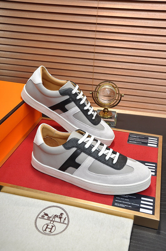 Hermès Chocolate Brown Chunky Platform Sneakers - Lifestyle Styling Shot