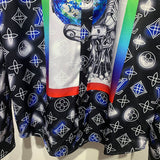 Flat lay presentation of Louis Vuitton cotton t-shirt with signature branding