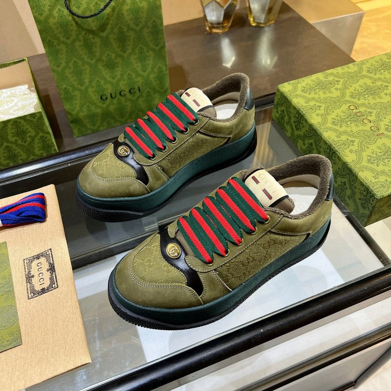 Gucci classic monochrome luxury sneakers view 7 cushioned comfort fit