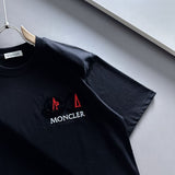 Side profile of Moncler luxury clothing with everyday silhouette