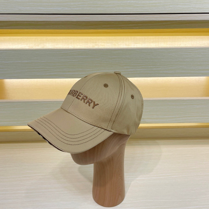 Side view of Burberry unisex cap