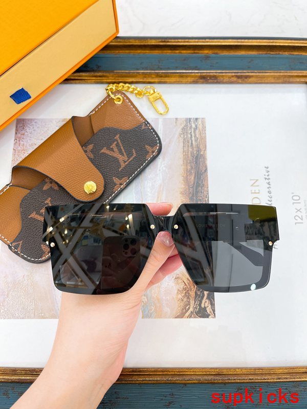 Lifestyle view of Louis Vuitton unisex sunglasses