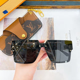 Lifestyle view of Louis Vuitton unisex sunglasses