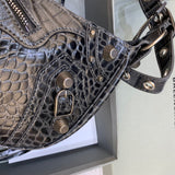 Timeless Vegan Leather Handbag - Smooth Faux-Leather Exterior | Women's Designer-Inspired Purse #371 - interior view (image 6) of designer-inspired handbag