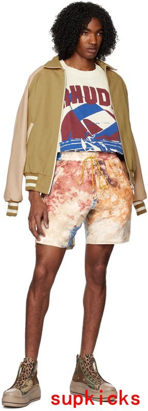 Back view of Rhude luxury clothing with relaxed-fit cut