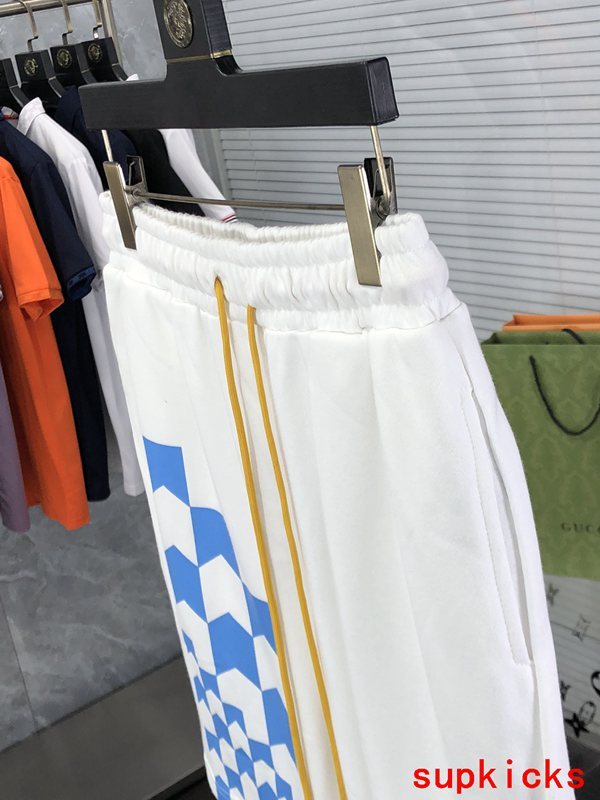 Front view of Rhude luxury clothing with logo-detail design