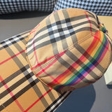 Front view of Burberry unisex cap