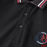 Flat lay presentation of Moncler luxury clothing with relaxed-fit cut