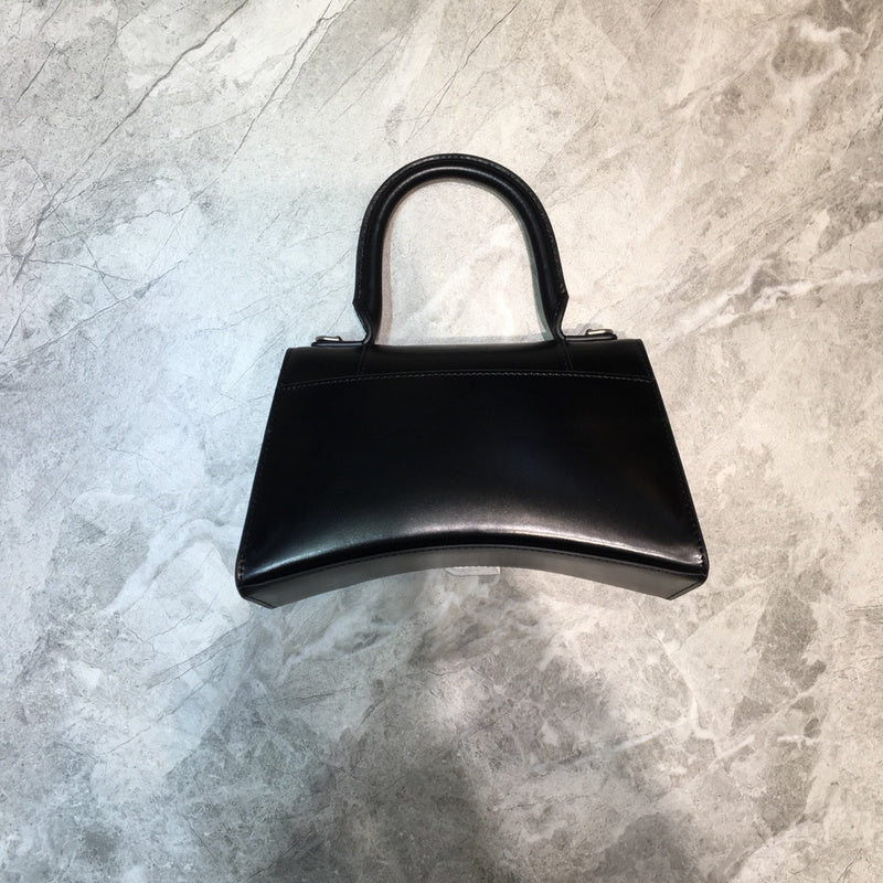 Bold Vegan Leather Handbag - Modern Structured Build | Women's Everyday Carry Handbag #607 - back view (image 4) of designer-inspired handbag