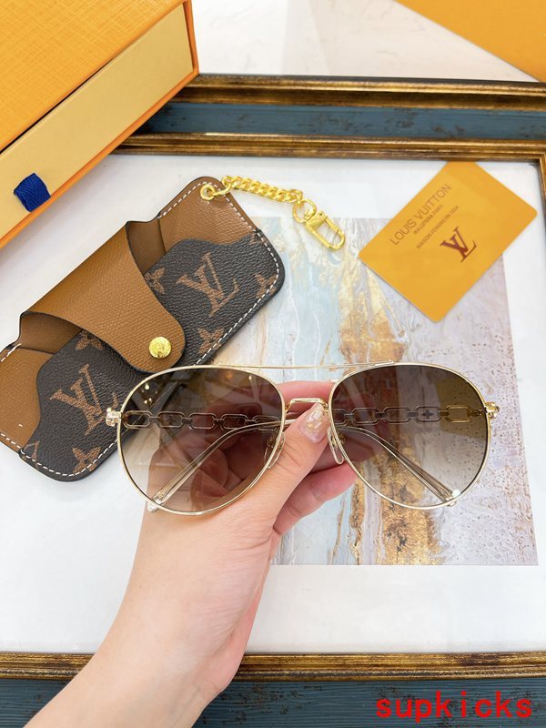 Front view of Louis Vuitton unisex sunglasses