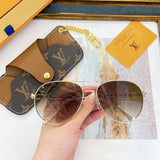 Front view of Louis Vuitton unisex sunglasses