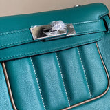 Close-up detail of statement bag design