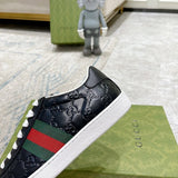 Gucci stone beige luxury sneakers view 4 padded collar comfort