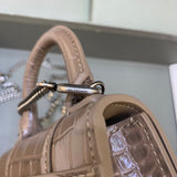 Sophisticated Vegan Leather Handbag - Statement Silhouette | Women's Designer-Inspired Purse #498 - styled full view (image 7) of designer-inspired handbag