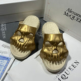 Alexander McQueen Black Loafer Flats - Heel Detail View