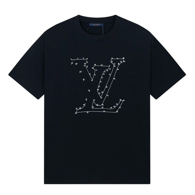 Side profile of Louis Vuitton cotton t-shirt with everyday silhouette