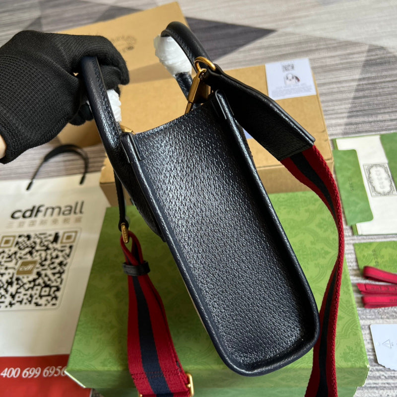 Top view of sleek signature women's handbag – women's luxury handbag