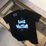 Front view of Louis Vuitton cotton t-shirt with label-forward styling
