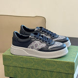 Gucci Designer sneakers in muted earth tones everyday casual design front view