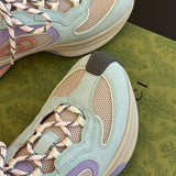 Gucci crisp white luxury sneakers view 5 heritage-inspired look