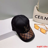 Close-up detail view of Louis Vuitton unisex cap