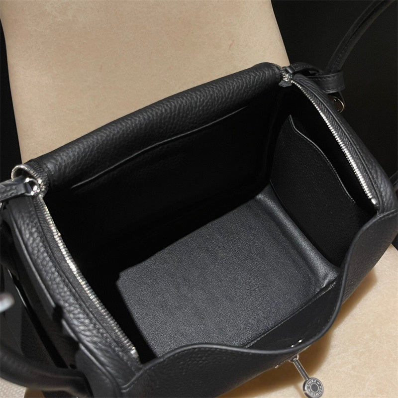 Close-up detail of tailored bag design