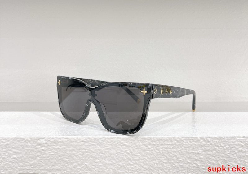 Lifestyle view of Louis Vuitton unisex sunglasses