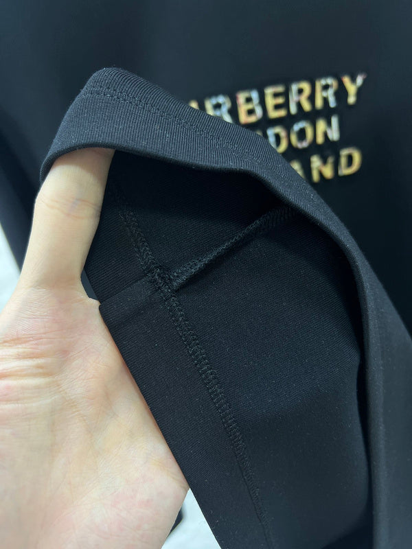 Close-up of Burberry designer clothing craftsmanship