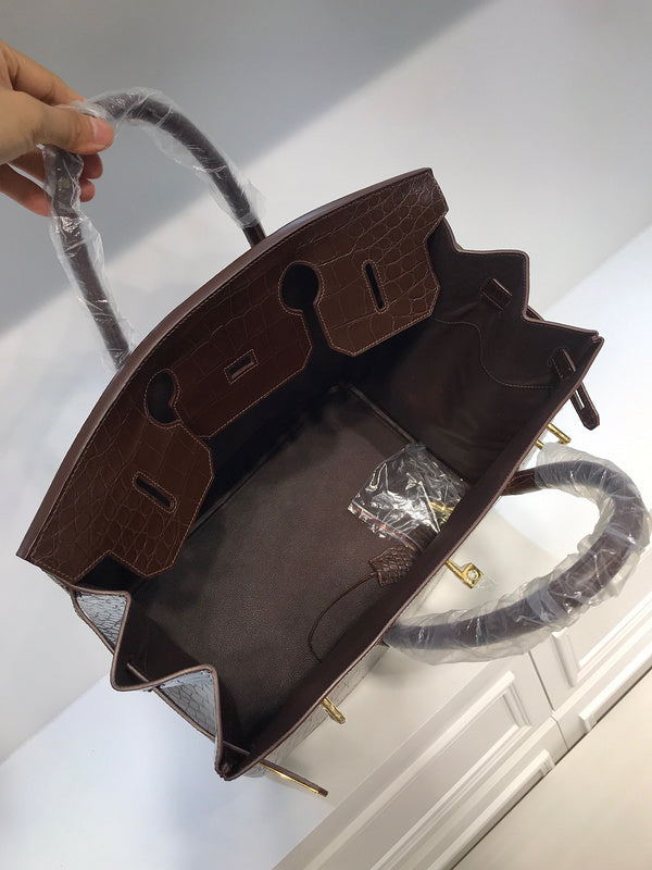 Close-up detail of sophisticated bag design