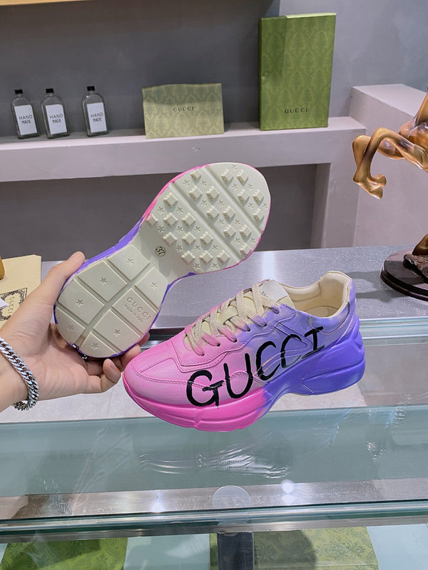 Gucci sneakers detailed view showing premium designer craftsmanship