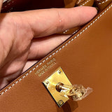 Side view of everyday-ready structured handbag