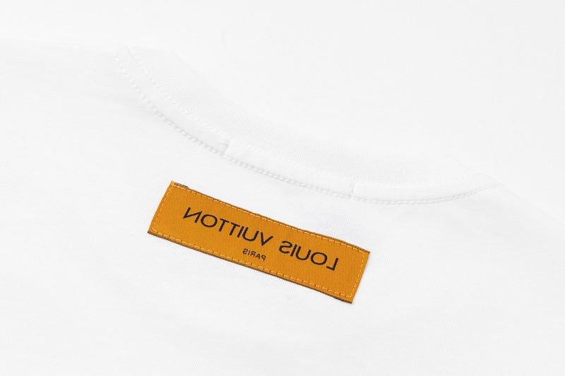 Back view of Louis Vuitton cotton t-shirt with logo-detail design