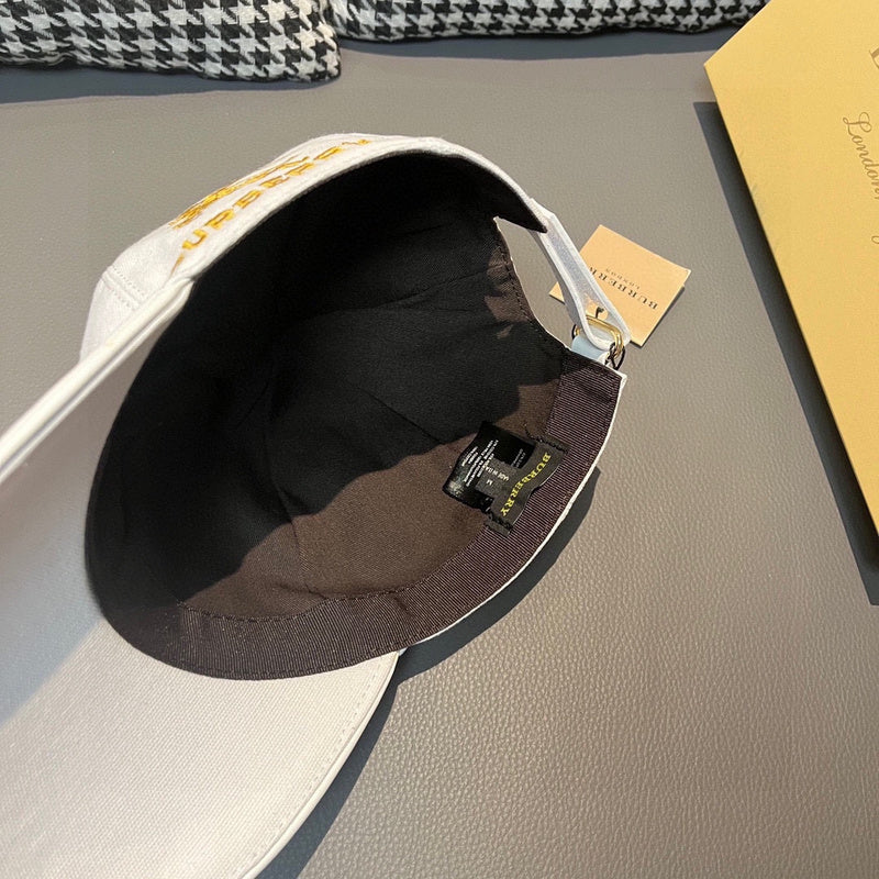 Side view of Burberry unisex cap