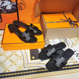 Hermes sandals Style 019 - logo and branding close-up