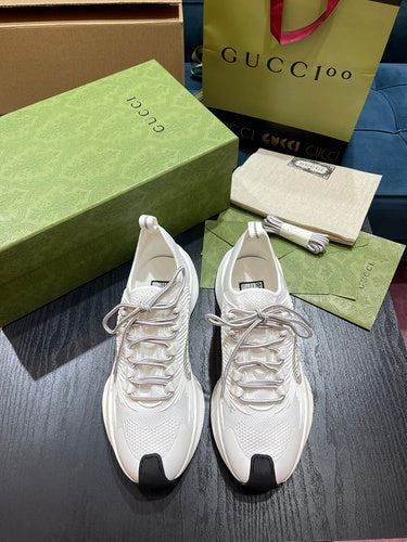 Gucci fresh white-and-black luxury sneakers view 11 minimalist modern build