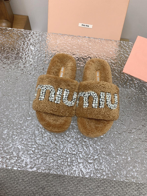 Close-up of Miu Miu shoes craftsmanship