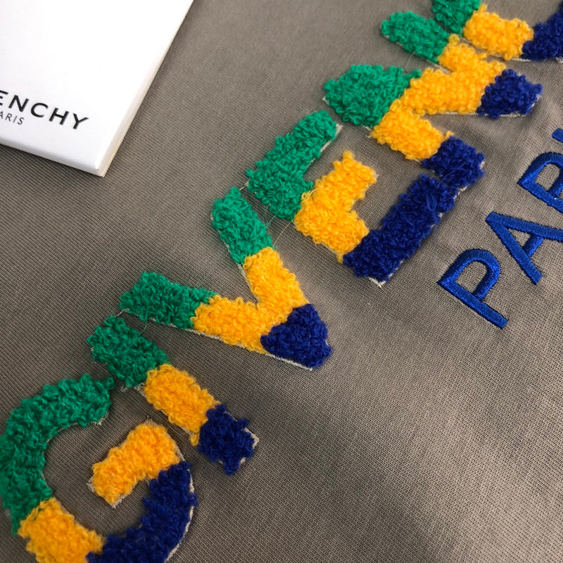 Flat lay presentation of Givenchy luxury clothing with relaxed-fit cut