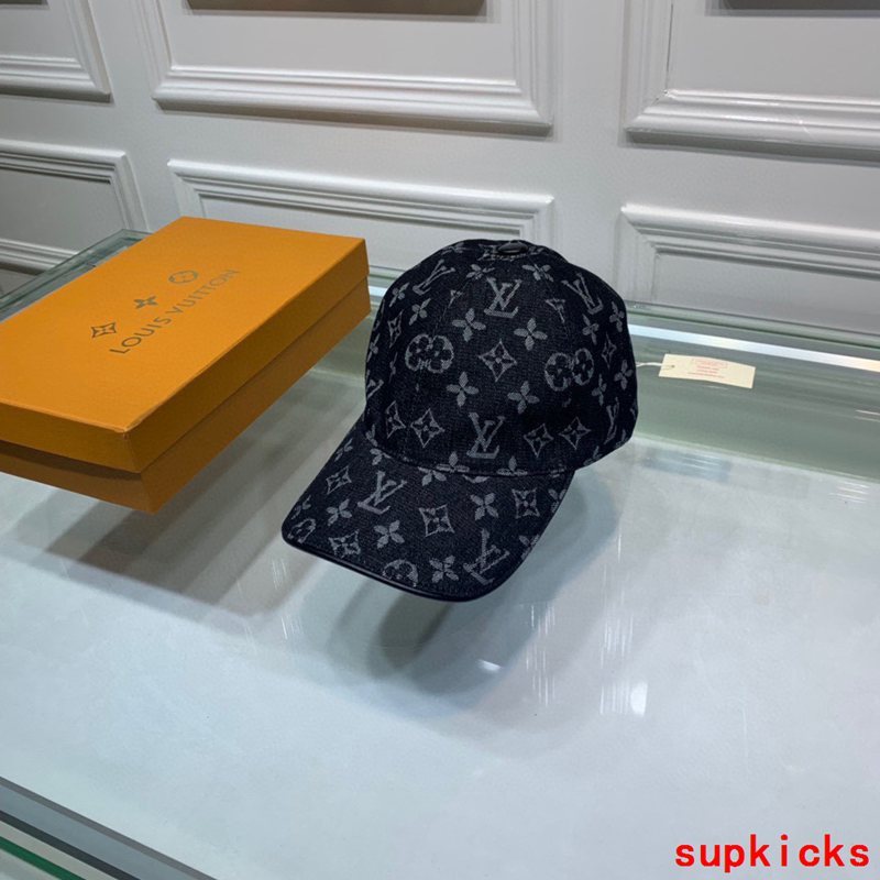 Close-up detail view of Louis Vuitton unisex cap