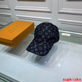 Close-up detail view of Louis Vuitton unisex cap