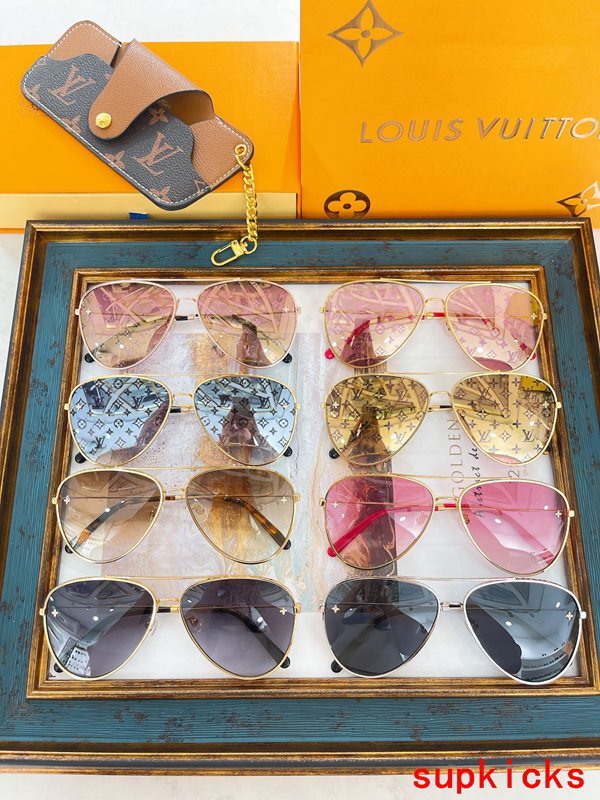 Lifestyle view of Louis Vuitton unisex sunglasses