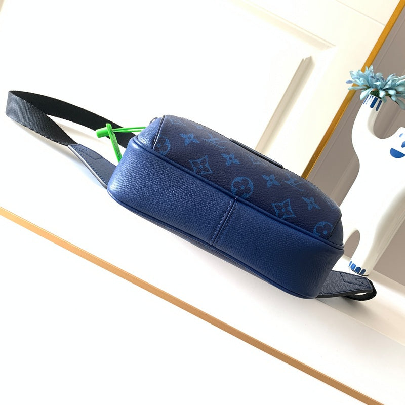 Back view of modern sleek women's handbag – women's luxury accessory