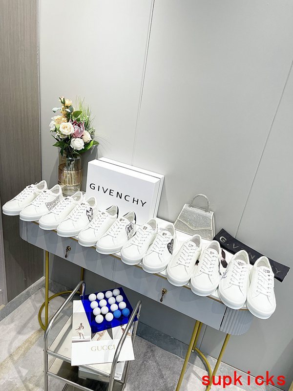 Givenchy Beige Loafer Flats - Back View
