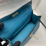 Side view of modernist structured handbag