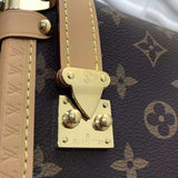 Back view of structured chic women's handbag – women's everyday handbag
