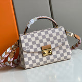 Side profile of elevated structured women's handbag – women's everyday handbag