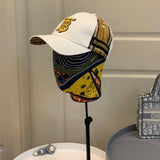 Close-up detail view of Burberry unisex cap
