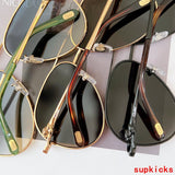Close-up detail view of Cartier unisex sunglasses