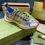 Gucci Streetwear sneakers in neutral cream streetwear statement look front view