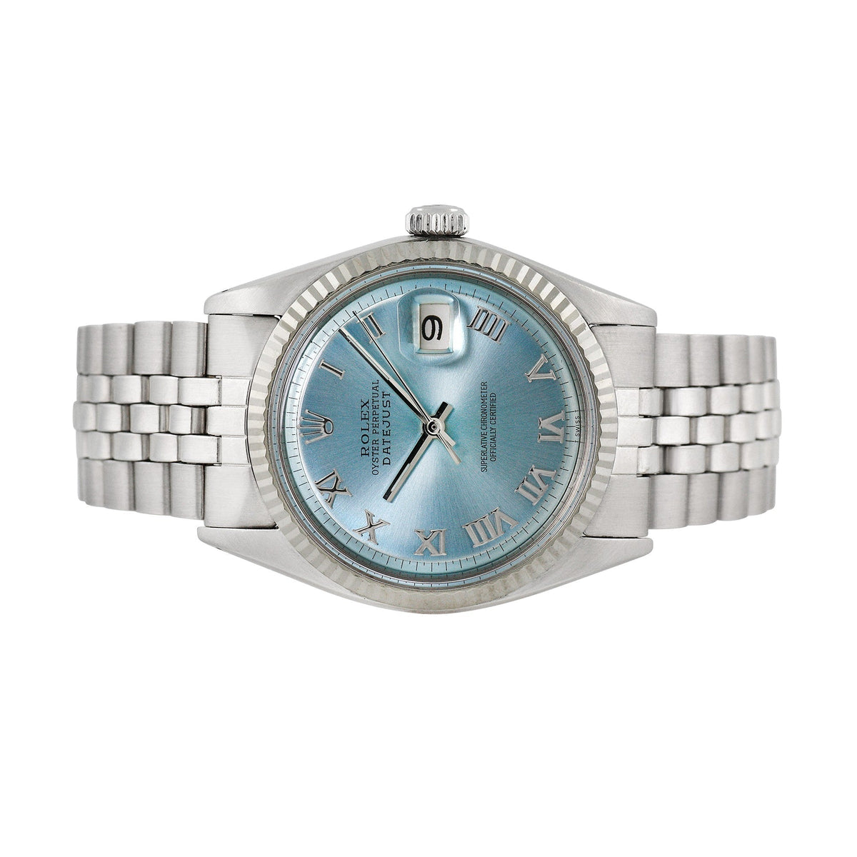 Front view of Rolex men's watch